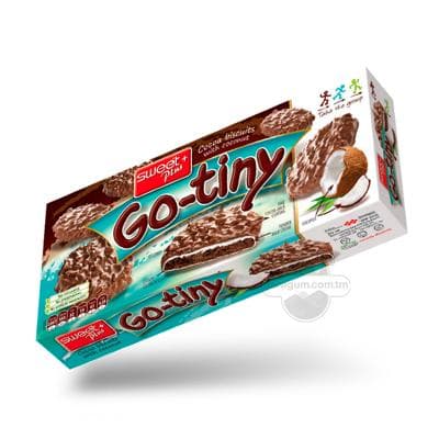 Kakaoly biskwit Sweet Plus "Go-tino" şokolad örtülen kokos gyryndyly, 130 gr
