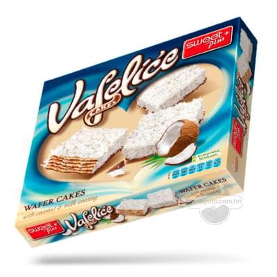 Wafli torty Sweet Plus "Чудо" kokos gyryndysy sepilen, 155 gr