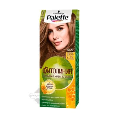 Saç üçin krem-kraska Palette Fitoliniýa 465 (7-65) Şokolad orta mele, 50 ml