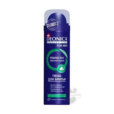 Sakgal syrmak üçin köpük Deonica For Men duýgur deri üçin, 240 ml