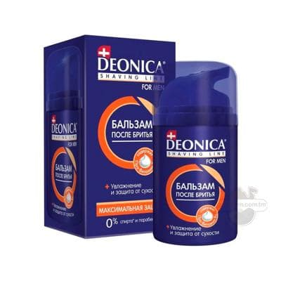 Sakgal syranyňdan soň ulanylýan balzam Deonica For Men ýokary gorag, 50 ml