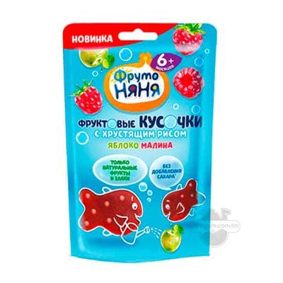 Miwe bölejikleri almadan we malinadan hytyrdawuk tüwi bilen "ФрутоНяня", 12 gr