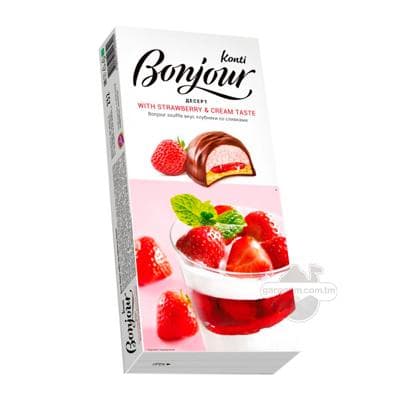 Desert Konti "Bonjour" çig gaýmakly ýertudana tagamly, 232 gr