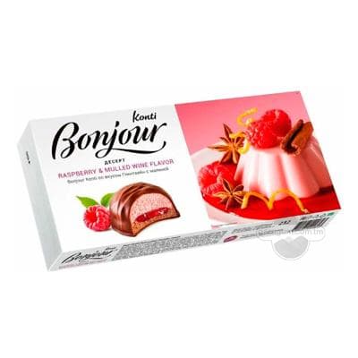 Desert Konti "Bonjour" malinaly Glintweýn içgi tagamly, 232 gr
