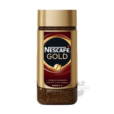 Kofe Nescafe Gold, çüýşe gapda 190 gr