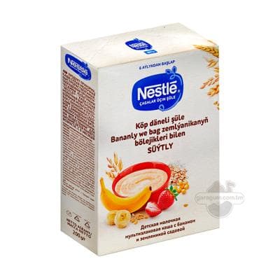 Çaga iýmiti "Nestle" süýtli köp däneli şüle, 220 gr