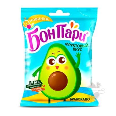 Çeýnelýän marmelad Бон Пари "Бравокадо", 100 gr