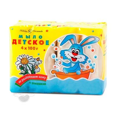 Çagalar üçin sabyn romaşkaly, 4x100 gr