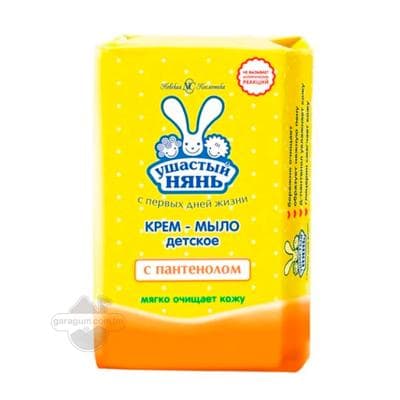 Sabyn-krem "Ушастый Нянь" çagalar üçin pantenolly, 90 gr