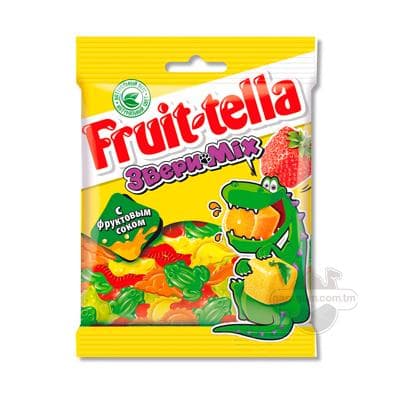Çeýnelýän marmelad Fruit-tella "Mix Haýwanlar", 70 gr