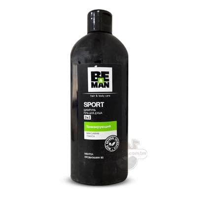 Duş geli-şampun Be A Man "Sport" 2x1, 360 ml