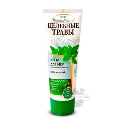 Aýak üçin krem Целебные травы "Serginlendiriji" narpyz, 75 ml