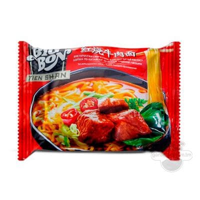 Un aş Big Bon "Ramen" buga bişen sygyr etiň tagamy 95 gr