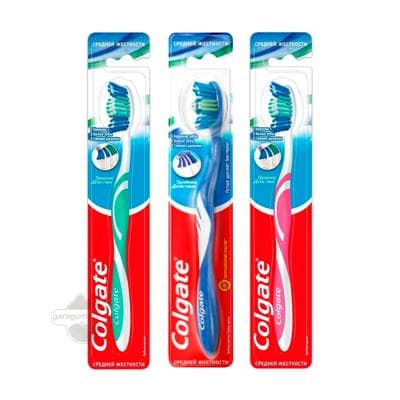 Diş şýotkasy Colgate "Üçugurly täsir" köpugurly, orta derejeli ýumşaklyk (1 sany)