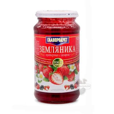 Ýertudana püresi "Главпродукт" şekerli, 550 gr