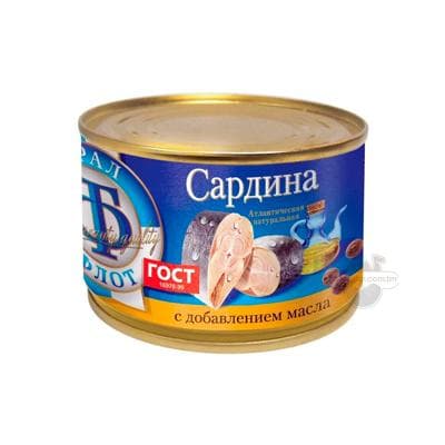 Sardina "Трал флот" ýagly, 240 gr