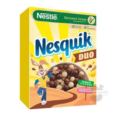 Şokoladly taýýar ertirlik Nesquik "Duo", 375 gr