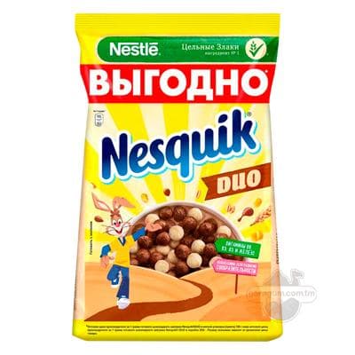 Şokoladly taýýar ertirlik Nesquik "Duo", 250 gr