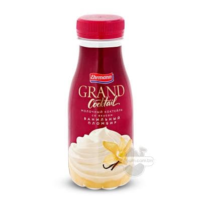 Süýtli kokteýl Ehrmann "Grand Cocktail", wanilly plombir tagamly, 260 gr
