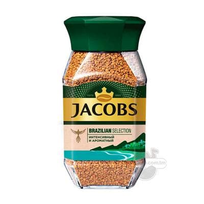 Kofe Jacobs Brazilian, çüýşe gapda 95 gr