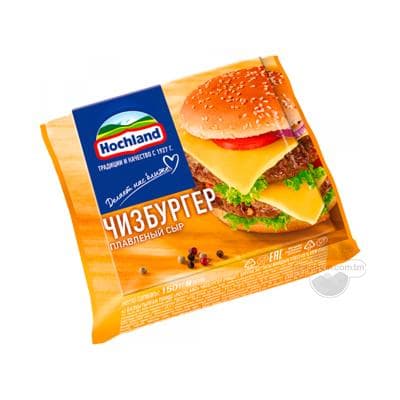 Ereme peýnir Hochland "Чизбургер" 45%, 150 gr