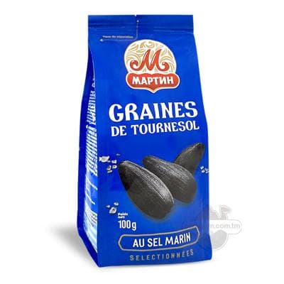 "Мартин" saýlama deňiz duzly gowrulan gara çigit, 100 gr