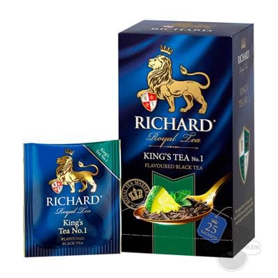 Gara çaý Richard Royal "King's Tea №1" haltajykly, 25 sany, 50 gr