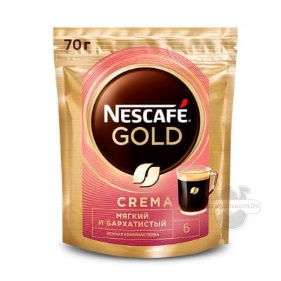 Kofe Nescafe Gold Crema, paket gapda 70 gr