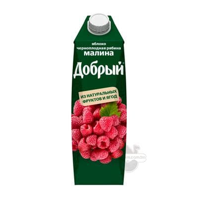 Nektar «Добрый» Alma, garamiweli rýabina, malina, 1 lt