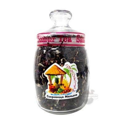 Gara çaý "Samur tea" Сокровища Мальдив miwe tagamly, 175 gr