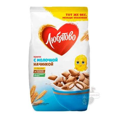 Taýýar ertirlik Любятово süýt naçinkaly ýassyjaklar, 220 gr