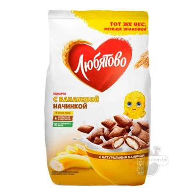 Taýýar ertirlik Любятово banan naçinkaly ýassyjaklar, 220 gr