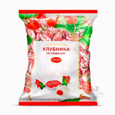 Karamel süýji Азовская "Gaýmakly klubnika", 500 gr