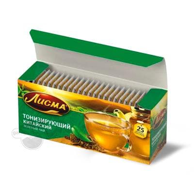 Gök çaý Lisma "Тонизирующий Китайский", 1,5 gr (25 sany)