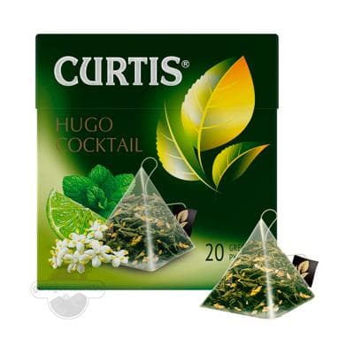 Gök çaý Curtis Hugo Cocktail piramida haltajykly, 20 sany, 36 gr