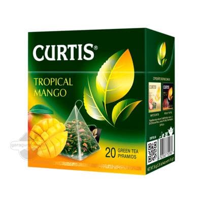 Gök çaý Curtis "Näzik mango" piramida haltajykly, 20 sany 34 gr