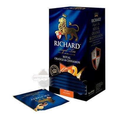 Gara çaý Richard Royal "Pyrtykal we Dalçyn" haltajykly, 25 sany, 50 gr