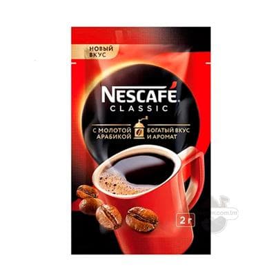 Kofe Nescafe classic owradylan arabikaly, 2 gr