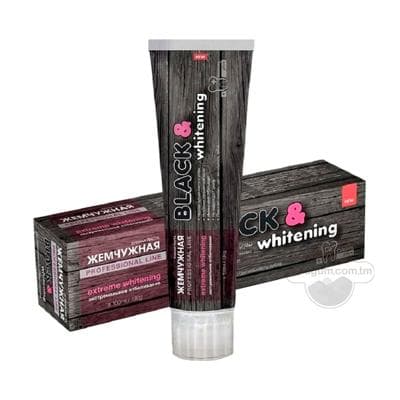 Diş pastasy Жемчужная "Black & whitening" ekstrimal agardyjy, 130 gr
