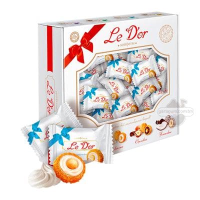 Süýjüler Золотая русь "Le D'or" wafli owuntykly gaýmak naçinkaly, 700 gr