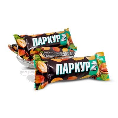 Şokolad süýji Невский кондитер "Parkur 2" karamelli we fundukly, 500 gr
