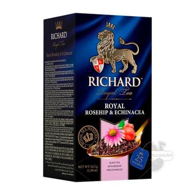 Gara çaý Richard Royal "Itburun we Ehinaseýa" haltajykly, 25 sany, 50 gr