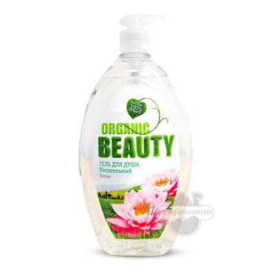 Duş geli iýmitlendiriji ORGANIC BEAUTY "Lotos", 1000 ml