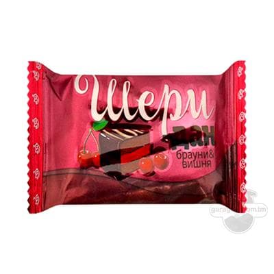 Şokolad örtükli süýji Сладуница "Шеридан" brauni we ülje, 50 gr (1 sany)
