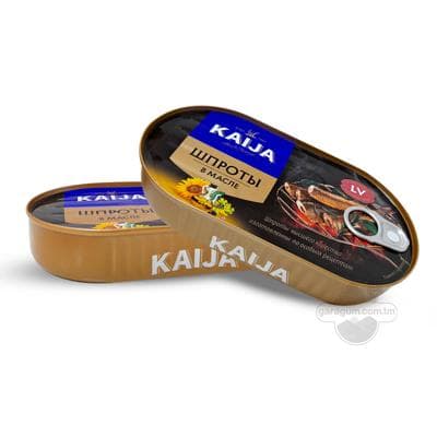 Ýagly şprotlar "KAIJA", 190 gr