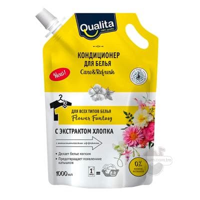Eşik üçin kondisioner Qualita "Flower fantasy" ähli görnüşli eşik üçin (doy-pack), 1 lt
