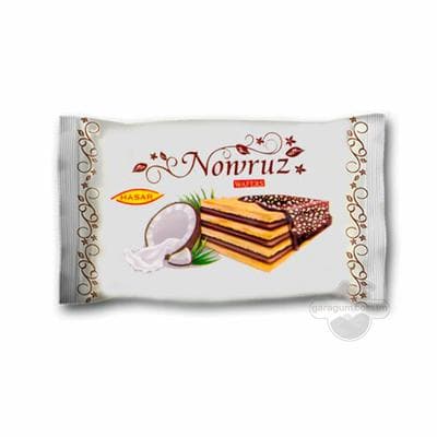 HASAR glazirlenen we kokos bölejikleri sepilen wafli "Nowruz" 500 gr (±30 gr)