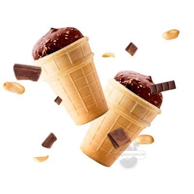 Doňdurma Täze aý maňyz şokolad örtükli gaýmakli wafli stakanda, 60 gr