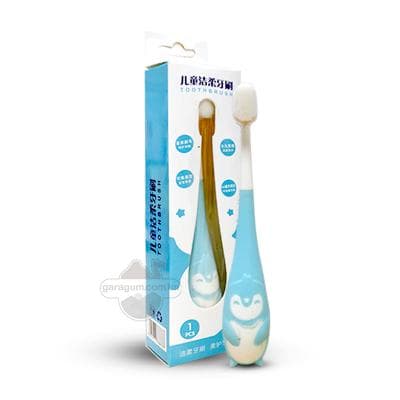 Çagalar üçin ultra inçe ýumşak diş şýotgasy, 6000 sany ýumşak sapajykly, gök (3+)