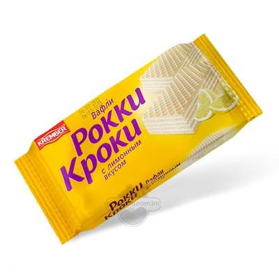 Wafli Krember "Рокки Кроки" limon tagamly, 125 gr